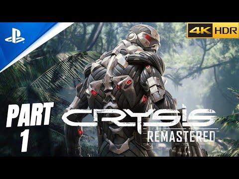 CRYSİS REMASTERED Gameplay Walkthrough Part 1 FULL GAME [4K 60FPS PS5] - No Commentary