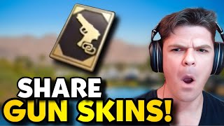 SHARE GUN SKINS IN 3.7 UPDATE!! PUBG MOBILE