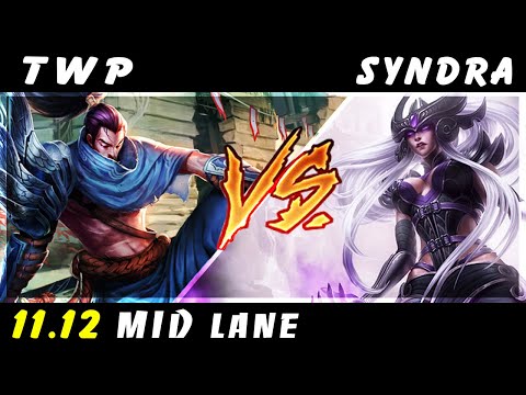 TheWanderingPro - Yasuo vs Syndra MID Patch 11.12 - Yasuo Gameplay