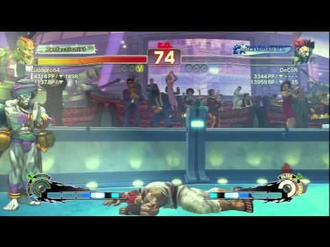 Ludopro84 [Dhalsim] Vs DeCoR [Akuma] SSF4 AE Online Ranked Matches - PSN