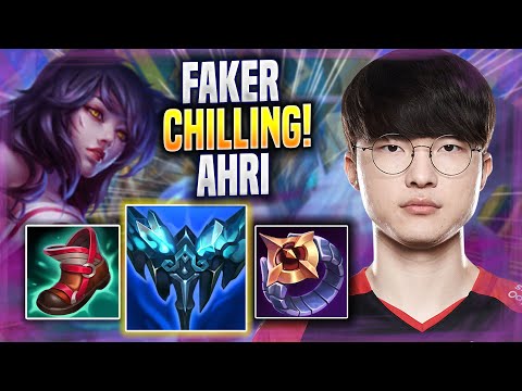 FAKER CHILLING WITH AHRI! - T1 Faker Plays Ahri MID vs Ryze! | Season 2022