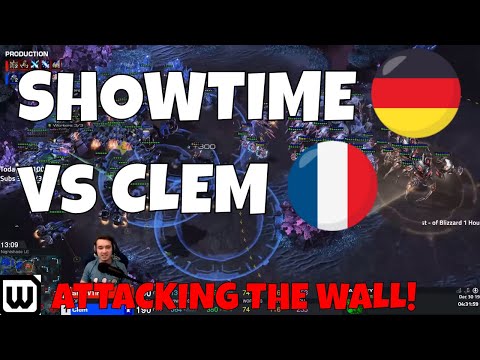 Starcraft 2: AGGRESSIVE TERRAN vs THE WALL (Clem vs Showtime)