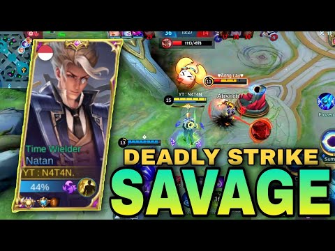 NATAN DEADLY STRIKE SAVAGE😎🔥| TOP GLOBAL NATAN - MLBB