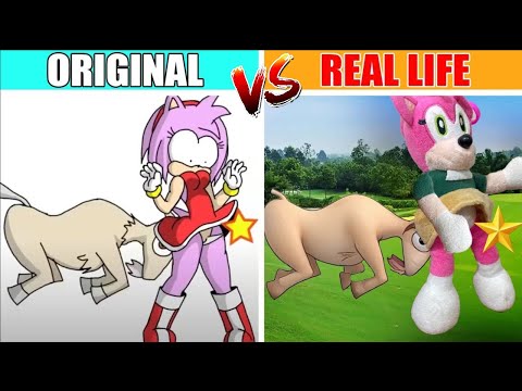 AMY ROSE Jump Scare!!! - Sonic The Hedgehog 3 Animation | Sonic Original vs Plush Toys