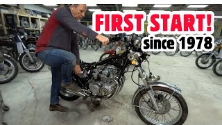 First Start in Decades: 1976 Honda CB550 Chopper Lives Again