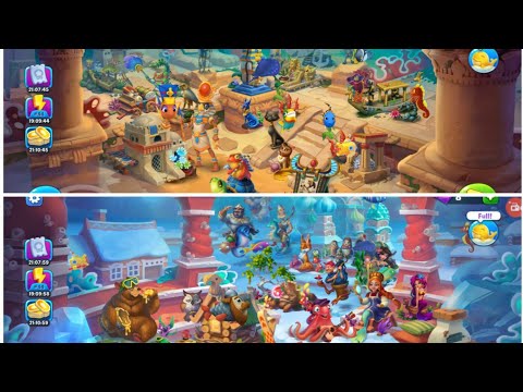 Fishdom Gameplay - Aquarium Full decoration /Classic Theme/New Horizon/Time Travel/Around the World