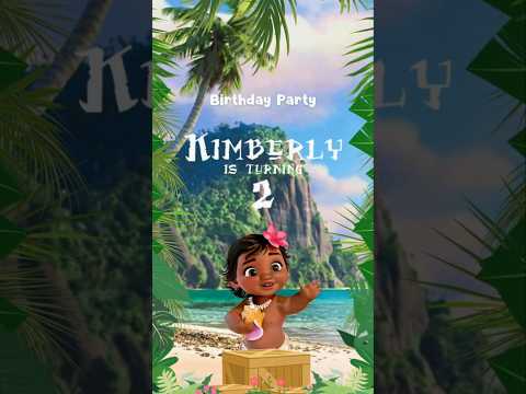 Moana Invitations