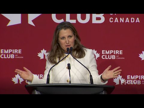 Finance Minister Chrystia Freeland delivers speech on federal response to inflation – June 16, 2022