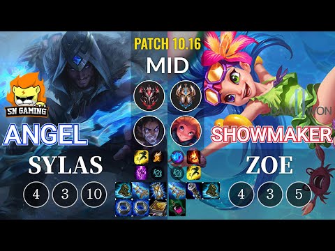 SN Angel Sylas vs DWG ShowMaker Zoe Mid - KR Patch 10.16