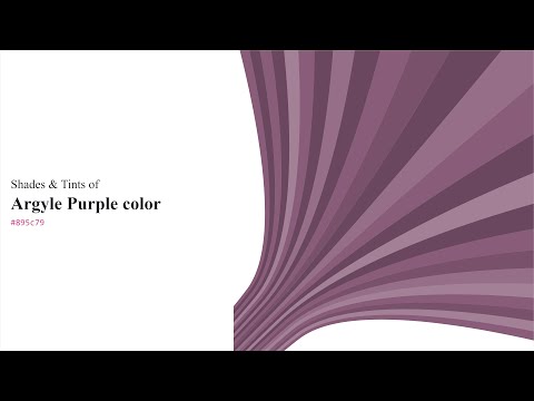Shades & Tints of Argyle Purple color #895c79 A Cool Violet color #79516b #6a475e #966e87 #a38096