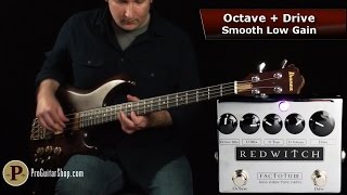Video thumbnail for Red Witch Factotum Bass Suboctave Drive by ProGuitarShopDemos