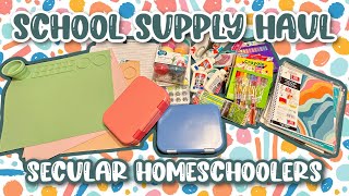 Secular Homeschool Supply Haul - Small Shop, Target + Walmart!