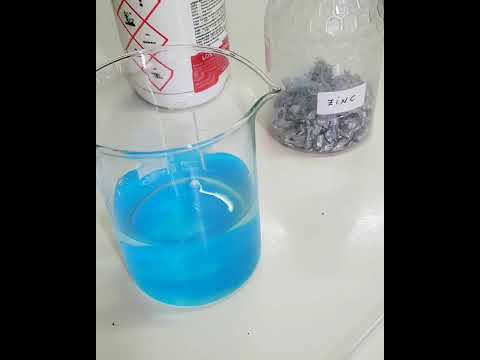 THE REACTION BETWEEN COPPER (II) SULFATE AND ZINC