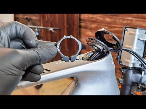 Get rid of headset bearing play in your Canyon bike. Do it on any fully internal cable routing bike.