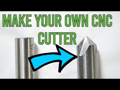 How to grind a carbide chamfer mill.