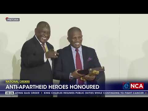 National Orders Anti apartheid heroes honoured