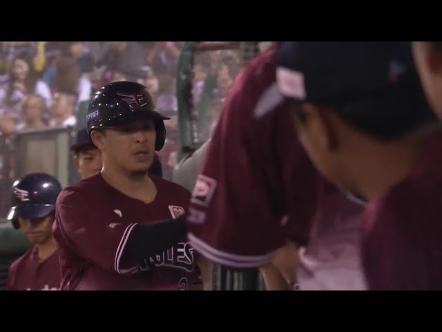 【4回裏】リーグトップタイ25号!! イーグルス・浅村栄斗 右中間へのソロホームランを放つ!!  2023年9月21日 東北楽天ゴールデンイーグルス 対 埼玉西武ライオンズ
