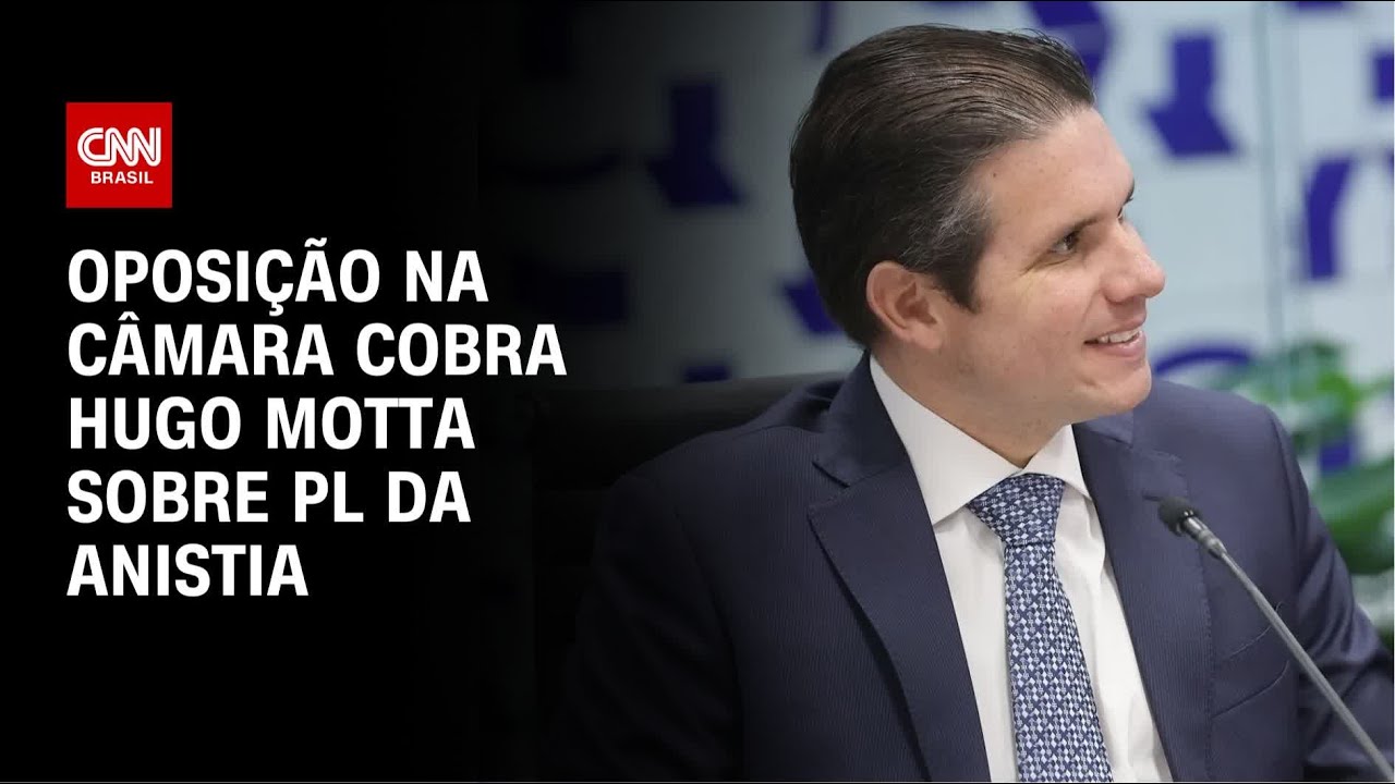 Anistia: Oposição volta a cobrar "compromisso" de Hugo Motta | CNN ARENA