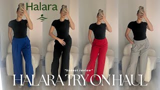 HALARA TRY ON HAUL SPRING 2025 | Halara Flex™ work pants clothing review