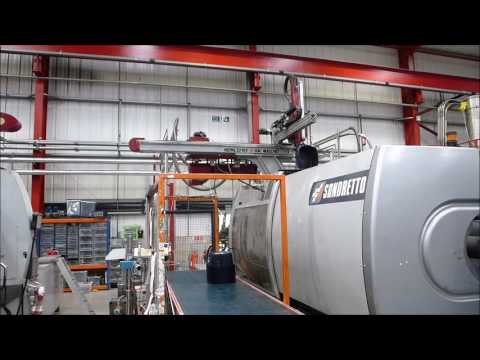 Sandretto Euromap 320/1780 Injection Moulding Machine with Dal Maschio Robot