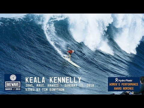 Keala Kennelly at Jaws - 2018 Hydro Flask Women's Performance Nominee - WSL Big Wave Awards