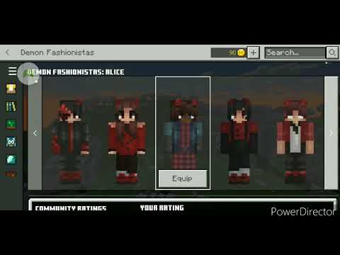 Wesley S. Mei - Minecraft Demon Fashionistas Skin Pack Review