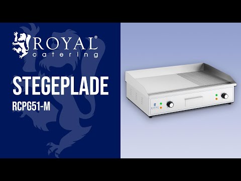 Produktvideo - Stegeplade - 727 x 420 mm - rillet og glat - 4.400 W
