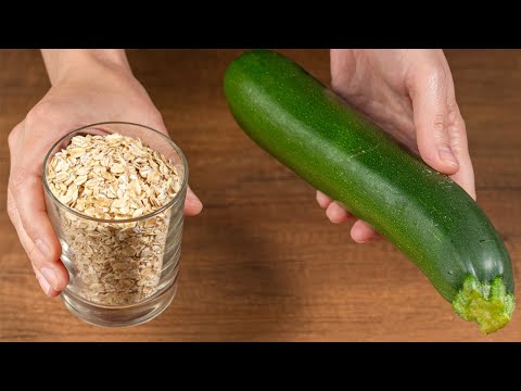 Got 1 zucchini and some oats? Make this delicious dinner! ASMR