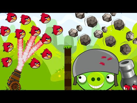 Angry Birds Collection Hacked 2 - THE BATTLE OF MAXIMUM BIRDS VS MAXIMUM STONER PIGGIES!