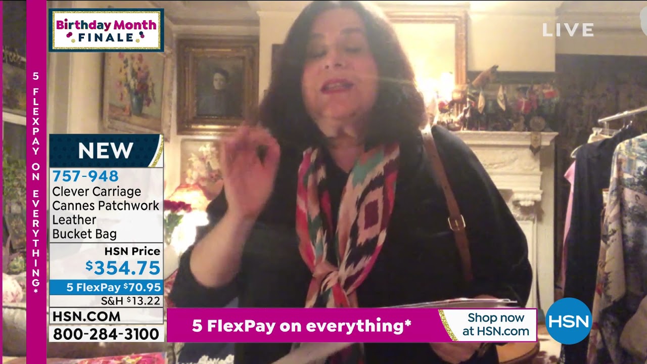 Clever Carriage Cannes Patchwork Leather Bucket Bag