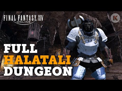 Final Fantasy 14: Full Halatali Dungeon | Lv. 20 | Marauder Tank Class