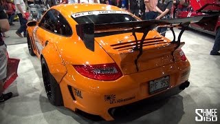 Liberty Walk Porsche 997 Turbo - Widebody Conversion at SEMA 2014