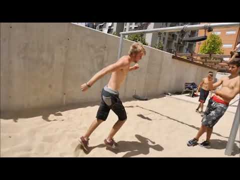 Alfred Scott Triple Swing Gainer, Palm drop 360, Double palm drop !!