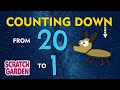 The Counting Down from 20 Song | Counting Songs | Scratch Garden