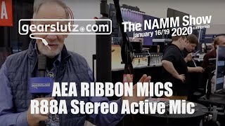 Video thumbnail for AEA R88A stereo active ribbon microphone - Gearslutz @ NAMM 2020 by Gearspace Forum
