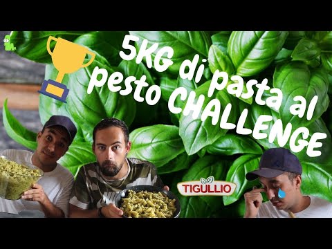 5KG di PASTA AL PESTO CHALLENGE!!!!😂🤢
