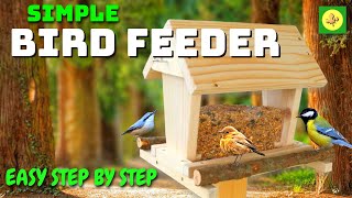 Simple Bird Feeder - How to build with Basic Tools - Easy DIY