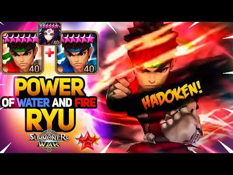 FIRE AND WATER RYU IN ONE TEAM - Summoners War