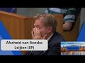 Omtzigt wordt emotioneel bij afscheid van Renske Leijten (SP) na 17 jaar kamerlidmaatschap!