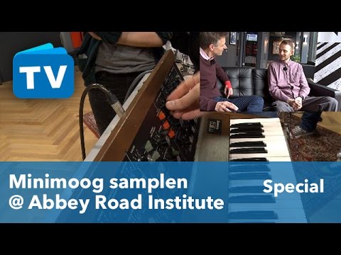 MiniMoog für den Sampler / Kabuki Kurs Sampling des Modell D am Abbey Road Institute