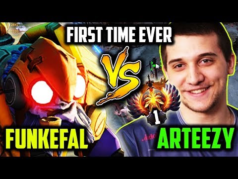 Funkefal Vs Arteezy First Time Ever - Top 1 vs Best Tinker Dota 2
