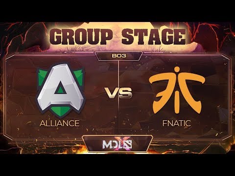 Alliance vs Fnatic Game 1 - MDL Chengdu Major: Group Stage