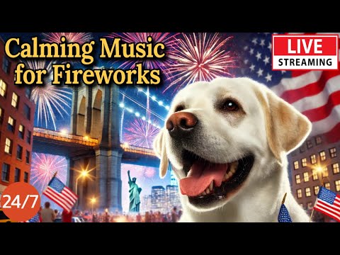 🔴Dog Music🎵🐶Calming Music for Dogs: Fireworks Anxiety Relief🐶💖Stop Fireworks Anxiety Instantly!💖🦮10