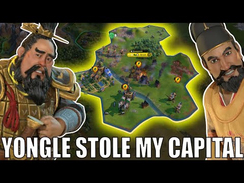 Civ 6 | Yongle STOLE My Capital In 53 Turns, OH NO – (#1 Deity Unifier Qin Civilization VI)