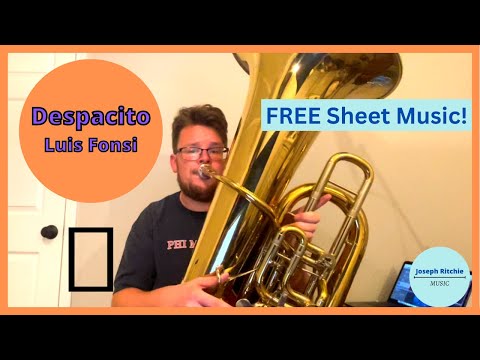 Despacito 🔥 - Luis Fonsi - Tuba Solo Cover (FREE Sheet Music! 🎵) - Tuba Covers of Popular Songs