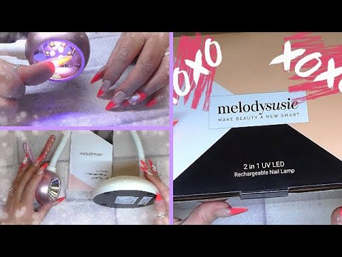 Reviewing 2 in 1 LED light & UV curing lamp in one cute rechargeable package! | ABSOLUTE NAILS