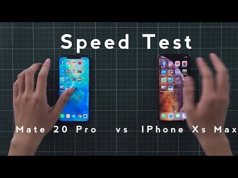 Huawei Mate 20 Pro vs iPhone Xs Max Speed Test