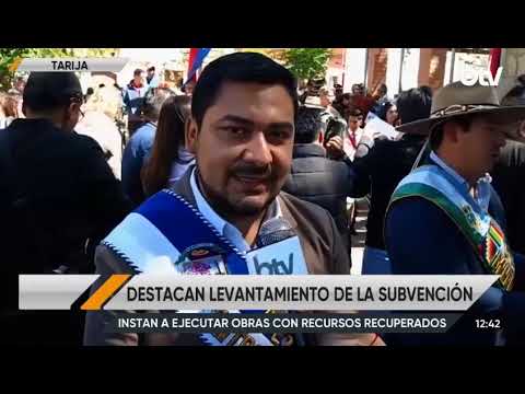 Municipios de Tarija esperan que recursos de la subvención impulsen obras