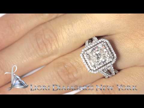 ER-SOLD-127 - 4.41 Carat H-SI1 Cushion Cut Natural Diamond Engagement Ring 18k Vintage Style