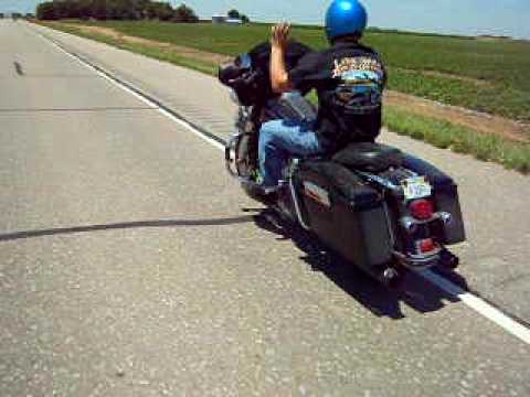 2006 Harley bagger out for a ride with my friends on Harleys and my Indian